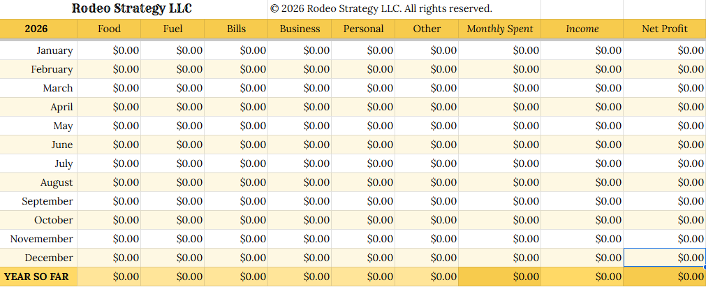 Finance Tracker Spreadsheet – Monthly & Annual Budget & Profit Tracker