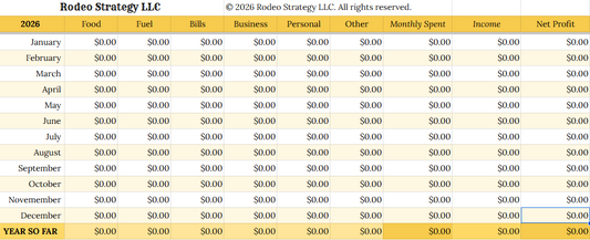 Finance Tracker Spreadsheet – Monthly & Annual Budget & Profit Tracker
