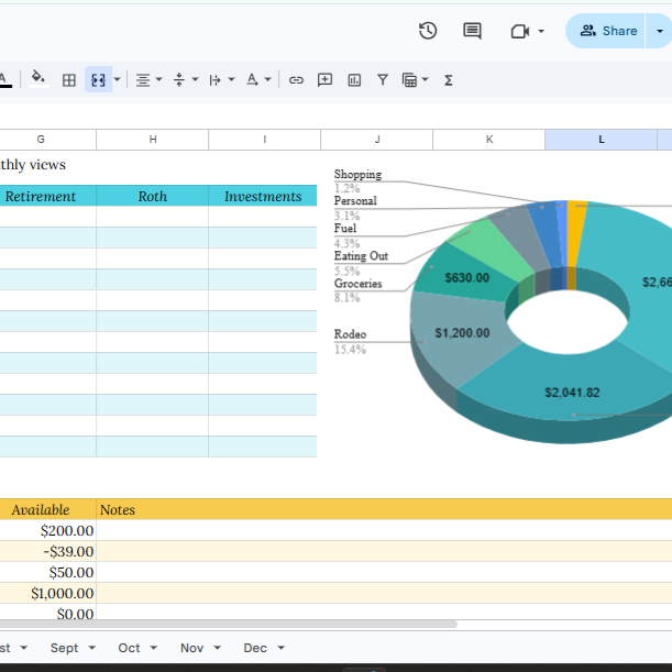 Budget Betty | Rodeo & Irregular Income Finance Tracker
